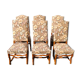 6 Louis XIV chairs in beech