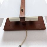 Pair of Scandinavian wall lights 1960, solid teak and plexiglass, Raak C-1521