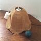 Hanging lamp in wicker