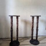 Pair of African stools