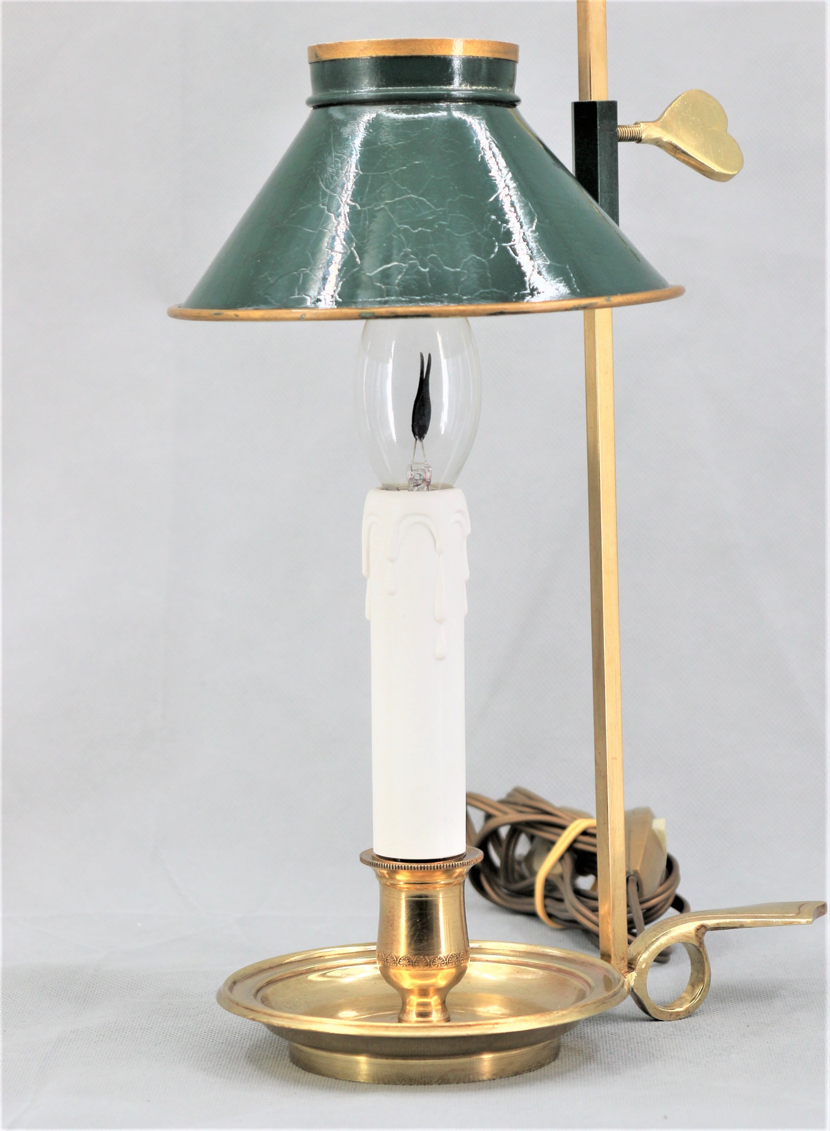 Golden bronze hot water bottle lamp