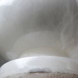 Vintage alabaster white bowl or catchall, Italy 1960s-70s.