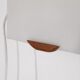 Paire d'appliques vintage scandinave en teck et acrylique