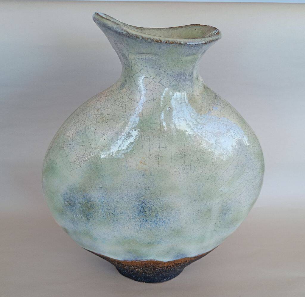 Artist Signed Vintage Studio Pottery Brutalist Vase