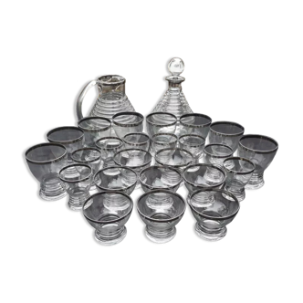 Set of glasses style "Art Deco" - 1st half 20th