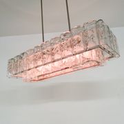 Lustre en verre par Doria, Allemagne années 1960