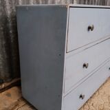 Small vintage blue chest of drawers