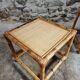 Vintage bamboo and rattan side tables – France, 1970s
