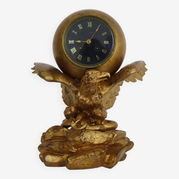 Eagle clock Dufaud Paris sculptor J.Gautier. 19th