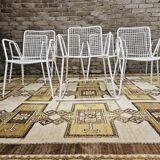 Set of 6 chairs and 1 rocking chair Rio by Emu 1960