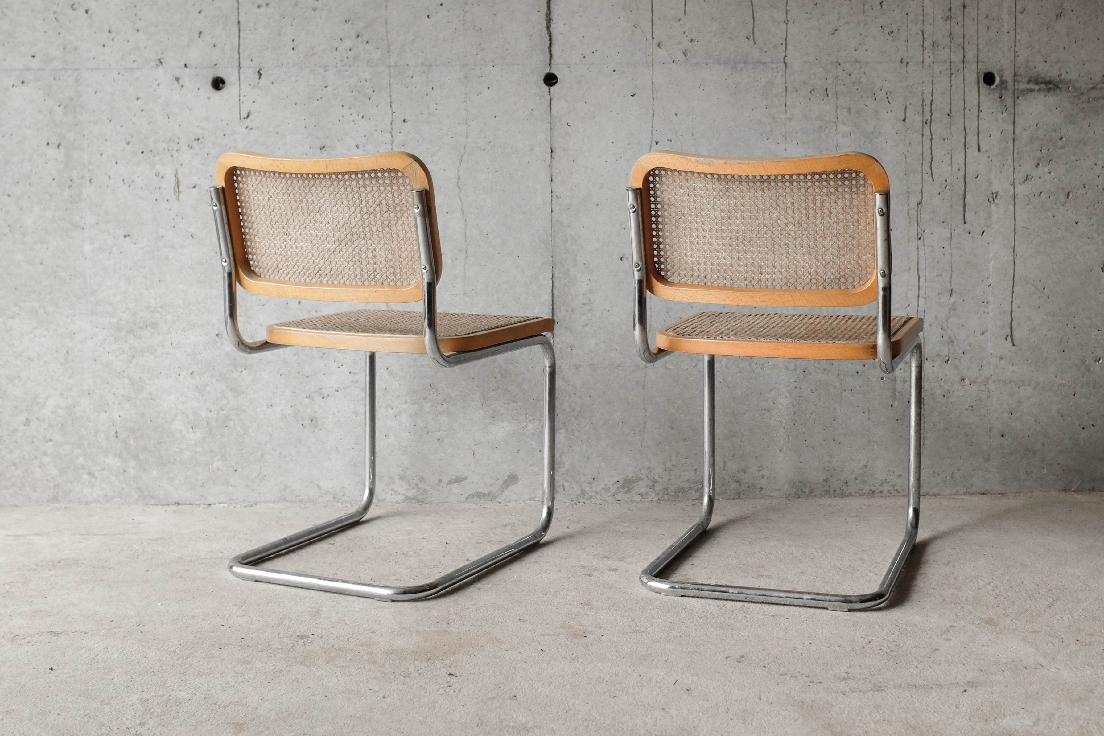 Pair of Cesca B32 chairs by Marcel Breuer