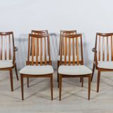 Mid-Century Teak and Fabric Dining Chairs by Leslie Dandy for G-Plan, 1960s, Set of 6
