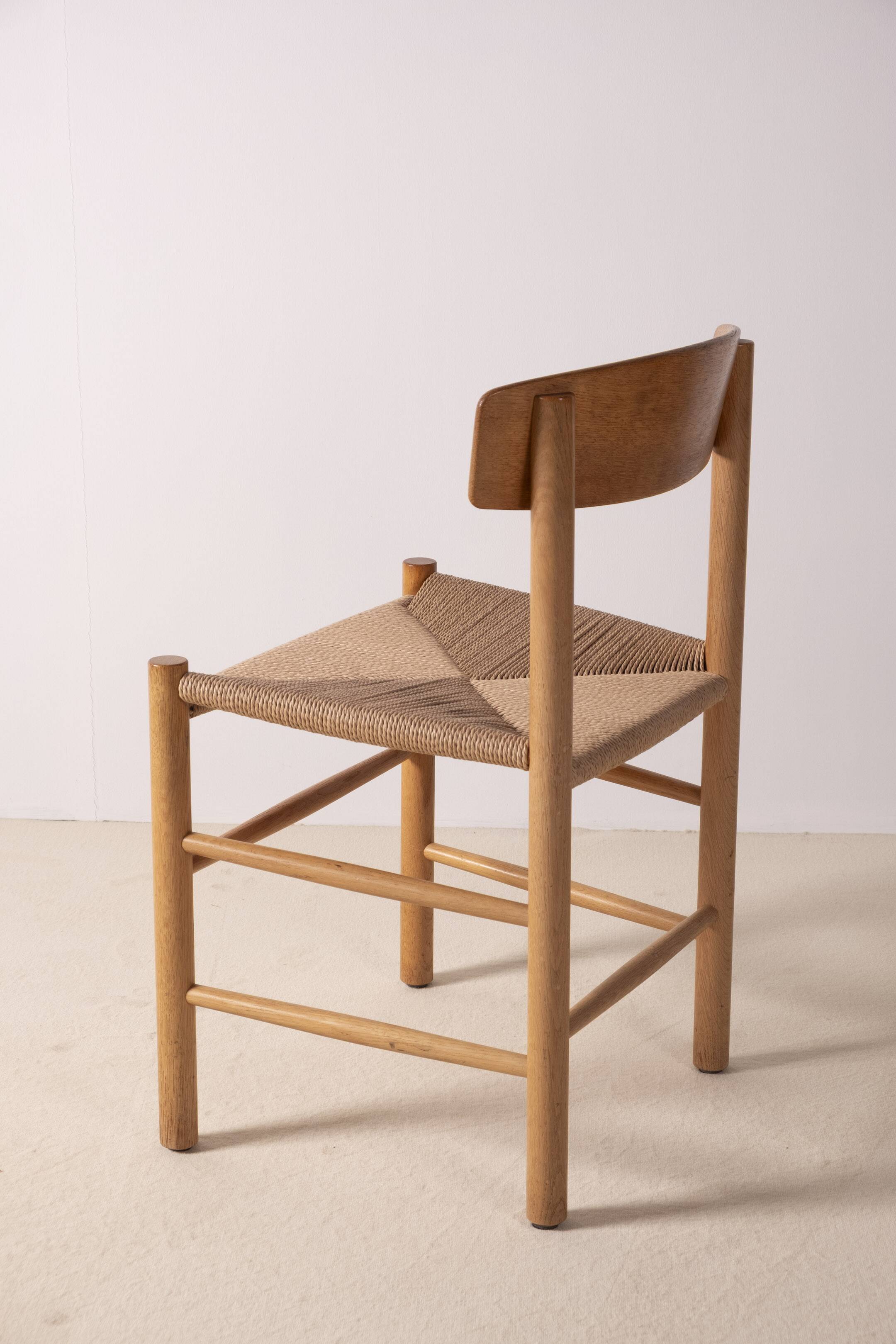 4x Børge Mogensen J39 Oak Dining Chair, FDB Møbler 1981
