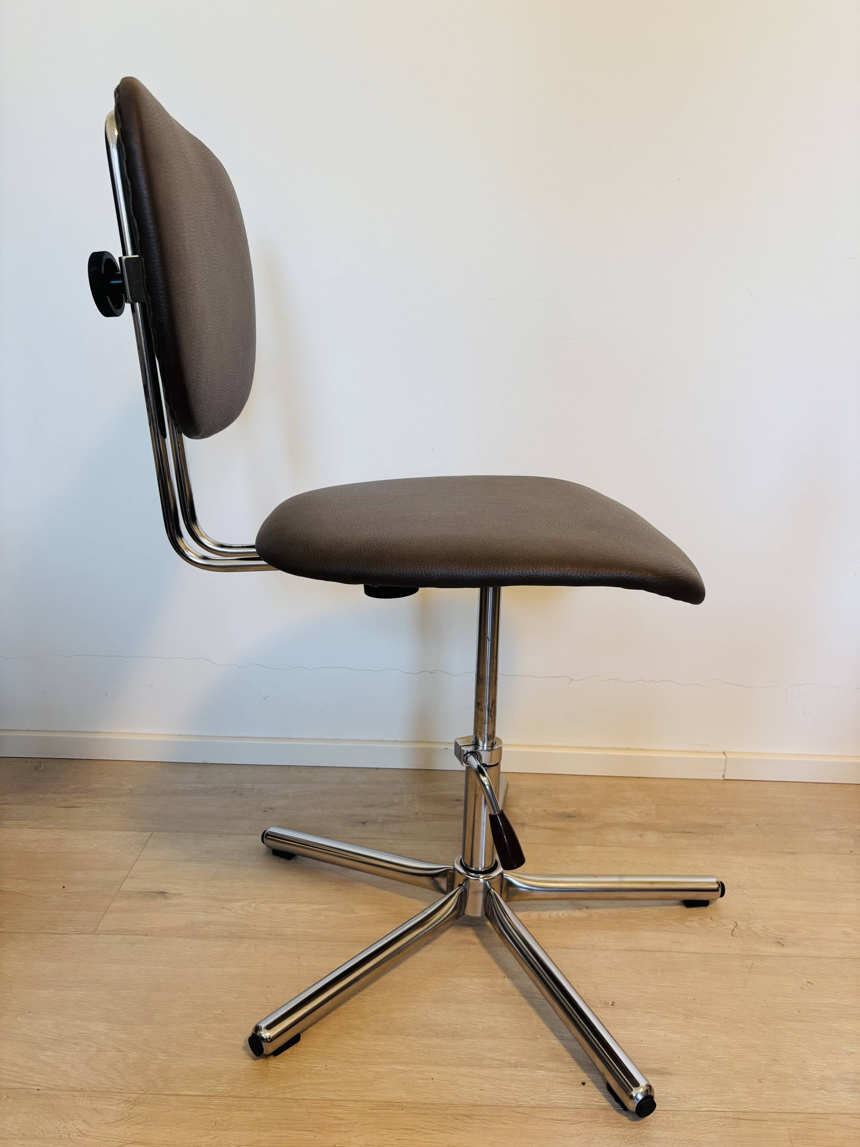 Kovona Dark Truffle Office Chair by Kovona from Czechoslovakia, 1970’s