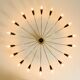 Huge 18-arm mid-century modern brass Sputnik ceiling lamp | Ø 113 cm