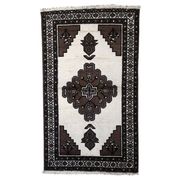 Handmade vintage Persian Gabbeh rug 128cm x 211cm, 1970s