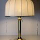 Midcentury Hollywood Regency brass mushroom table lamp Vienna Austria 1960s