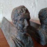 Pair of cast iron chimney covers