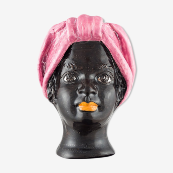 Vase tête mini rose femme
