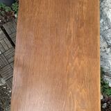 Vintage chest of drawers with compass feet, oak, original patina, 1950s