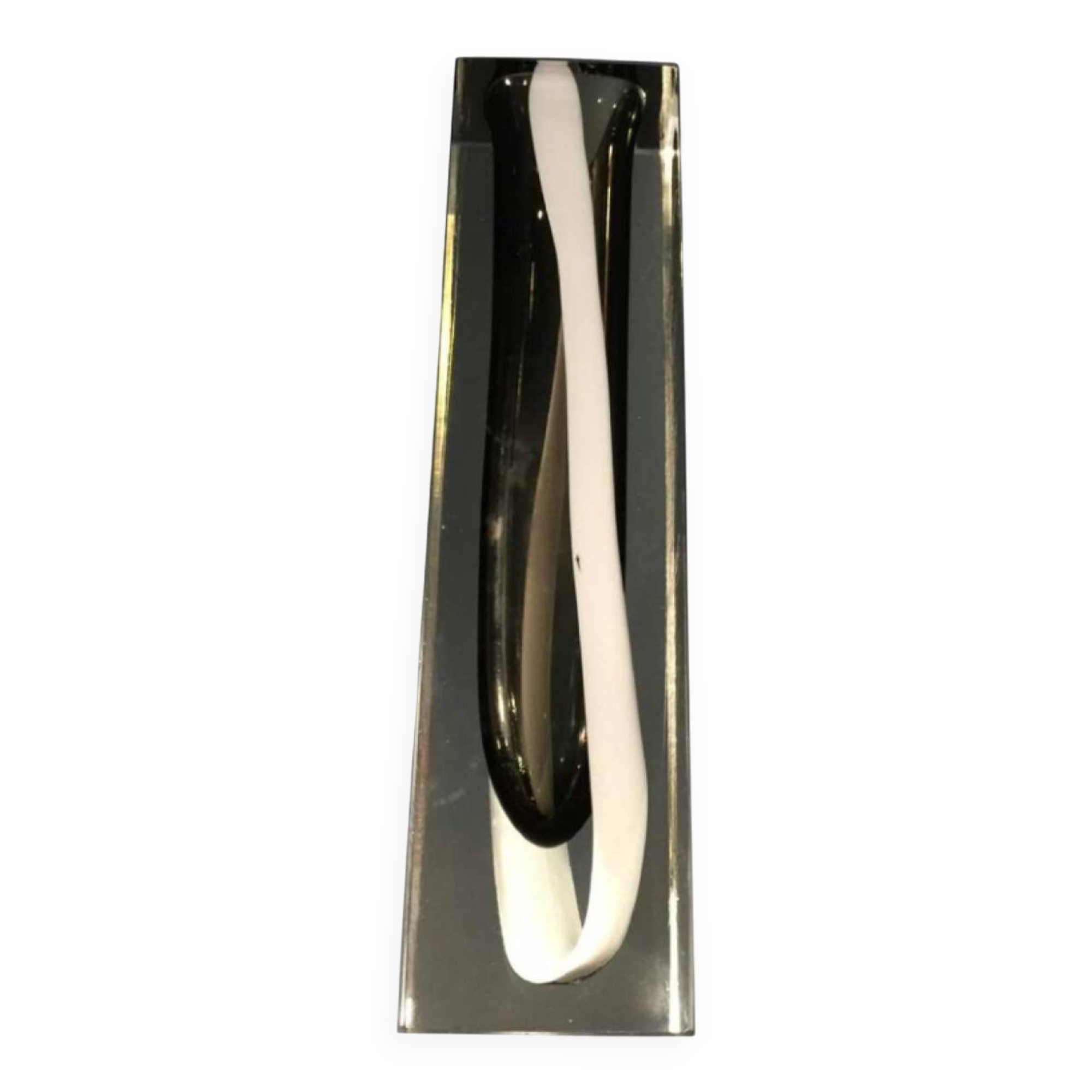 FLAVIO POLI for SEGUSO Vetri d'arte, Multi-layered glass vase, Murano, circa