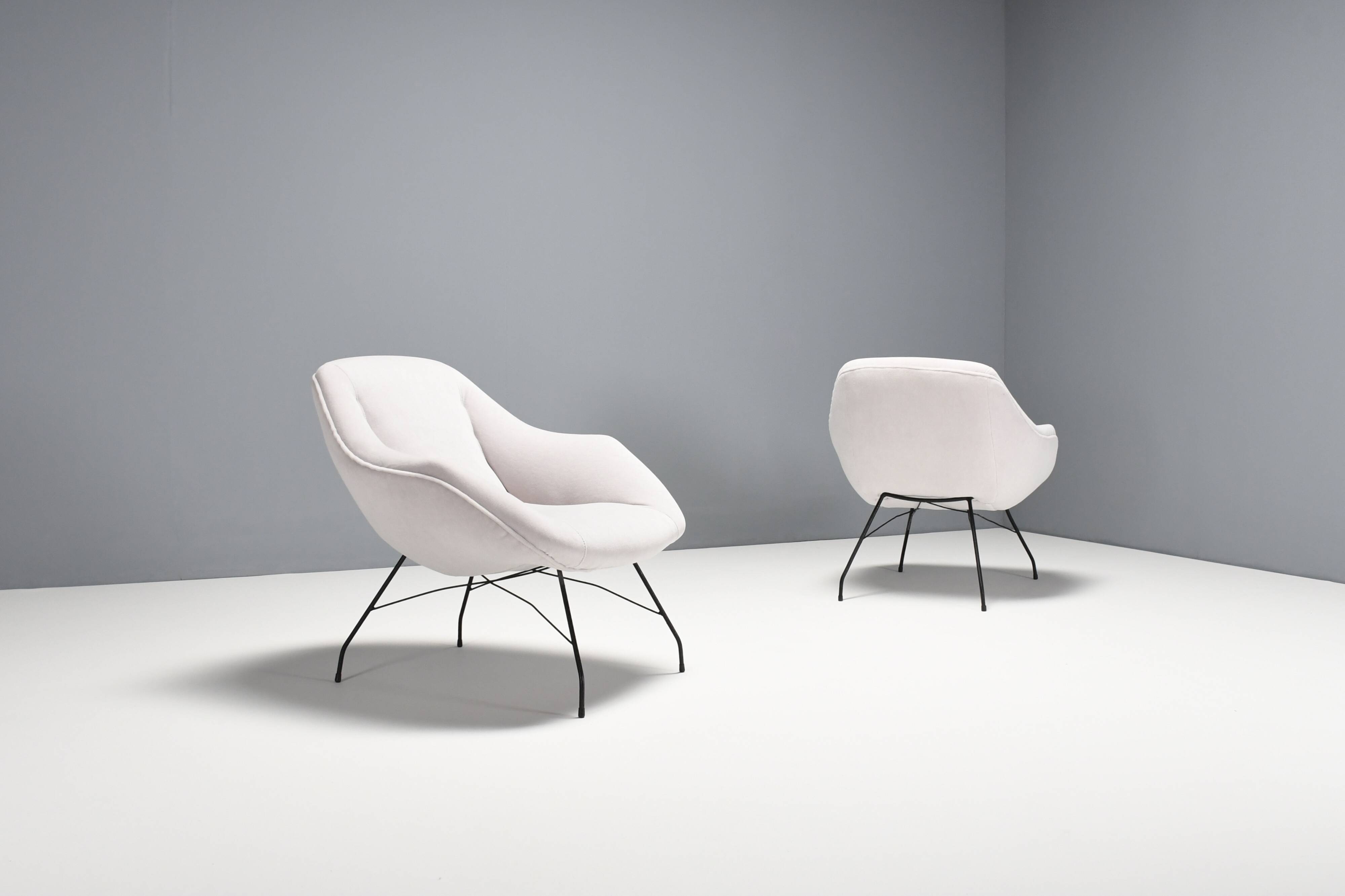 Pair of "Concha" Armchairs by Carlo Hauner & Martin Eisler, Brasil, 1955