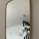 Asymmetrical mirror free form 60s-70s