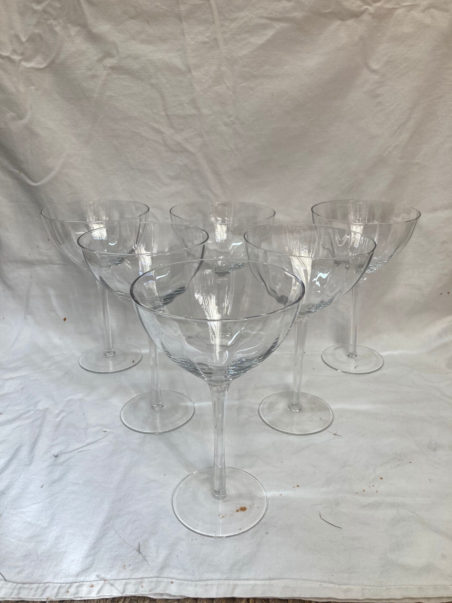 6 glasses of champagne "swimming pool" in crystal