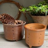 Pair of old faisselle molds