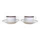 Duo of Limoges Haviland cups from the Nuit bleue collection