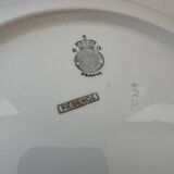 Ribbed dish in half Lunéville porcelain - Régence model