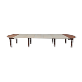 Large table, dining room, with 5 extensions, 8 feet.wood