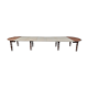 Large table, dining room, with 5 extensions, 8 feet.wood