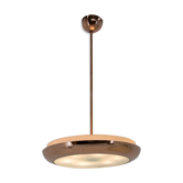 Buhaus / Functionalist Copper suspension UFO, 1930s, Restored