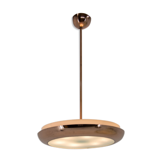 Buhaus / Functionalist Copper suspension UFO, 1930s, Restored