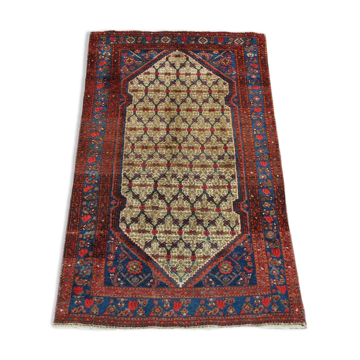 Authentic Persian rug from the mid-20th century size 119x196 cm