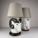 Vintage Italian table lamps, 1970s, set of 2