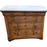 5-drawer chest of drawers with white marble top