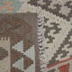 Traditional Afghan Kilim Rug Symmetrical Geometric Wool Area Rug- 104x141cm