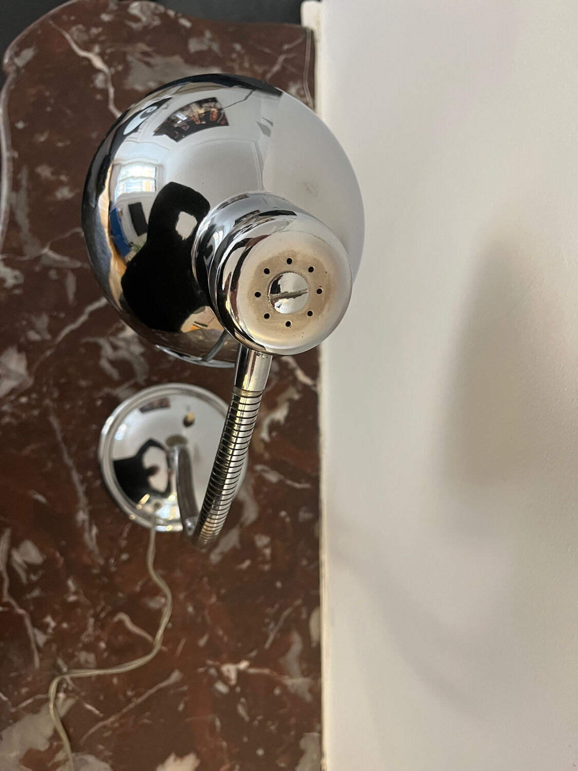 Vintage chrome flexible table lamp - 1960s