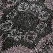 Hand-knotted antique turkish 1970s 150 cm x 291 cm black carpet