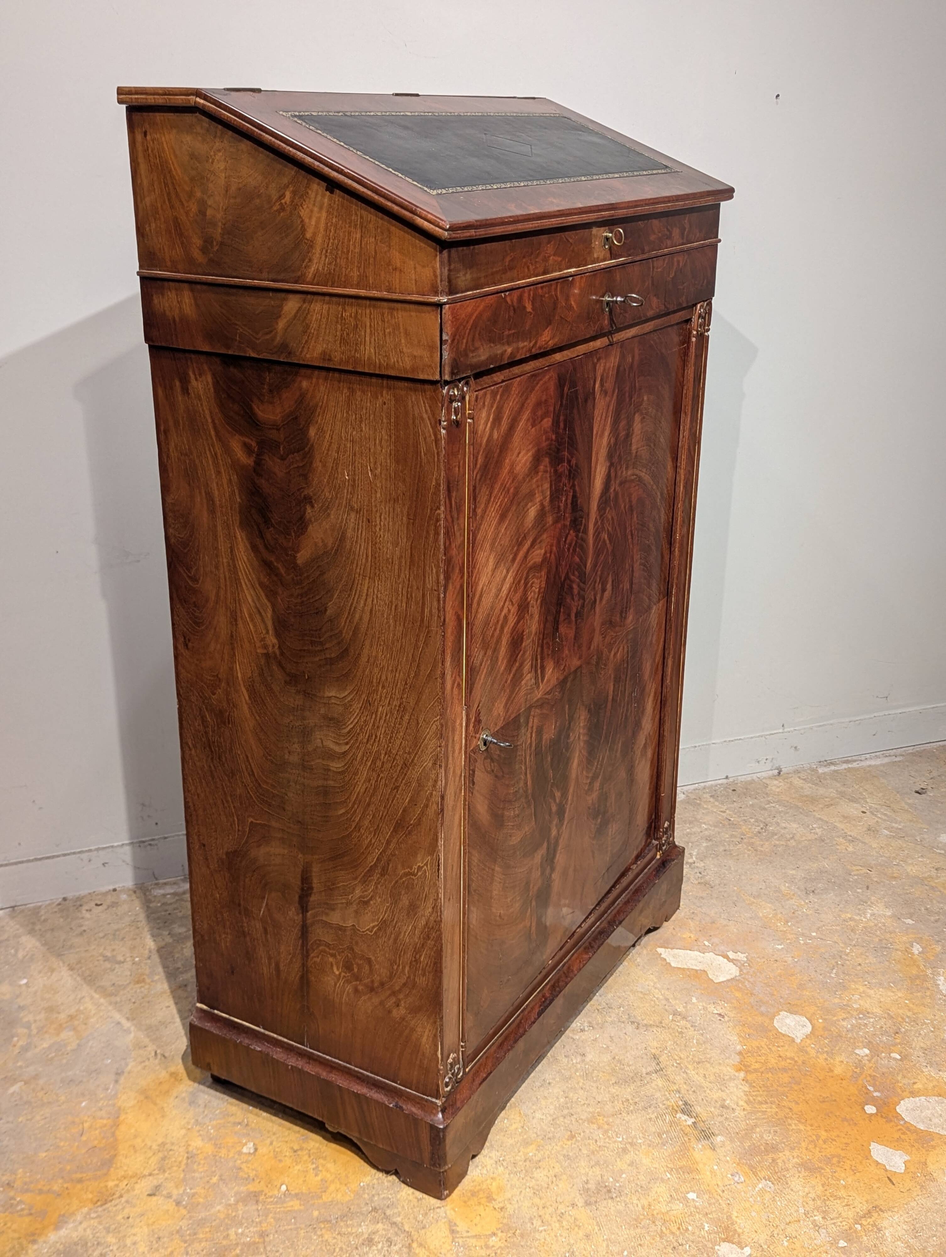 Large 19th century mahogany writing desk