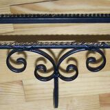 Wrought iron shelf