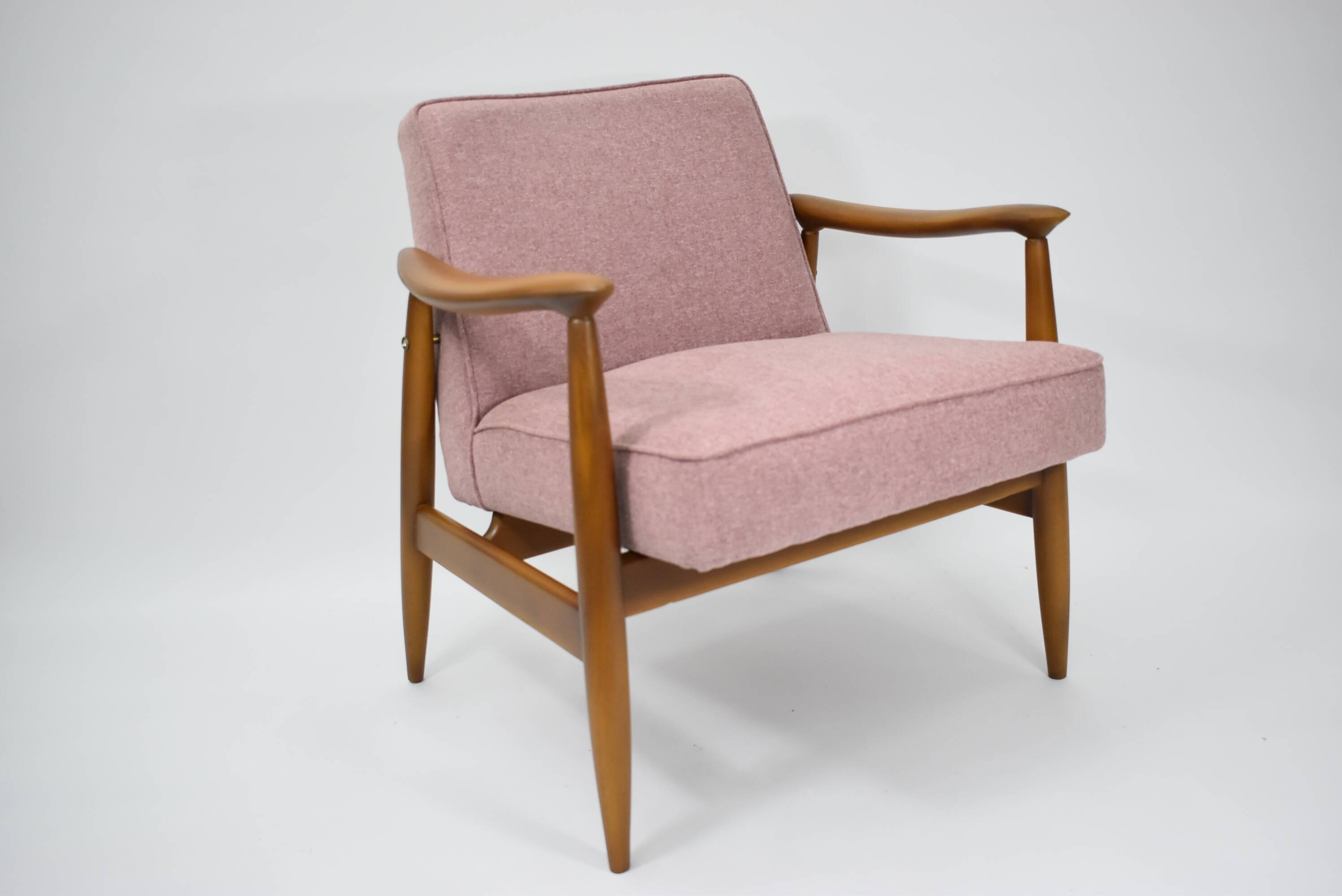 Original vintage armchair "CoCo", 1960s, fully restored, pink