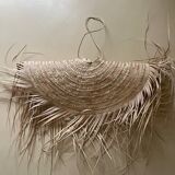 Raffia pendant light