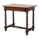 French Barley Twist Walnut Side Table with Drawer, circa 1880
