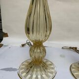 Pair of Murano glass lamps 1990