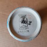 Longwy enamel roller vase