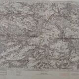 Melun (Seine-et-Marne) Red German Geographical Map : Northern War Zone