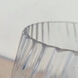 Contemporary embossed crystal vase